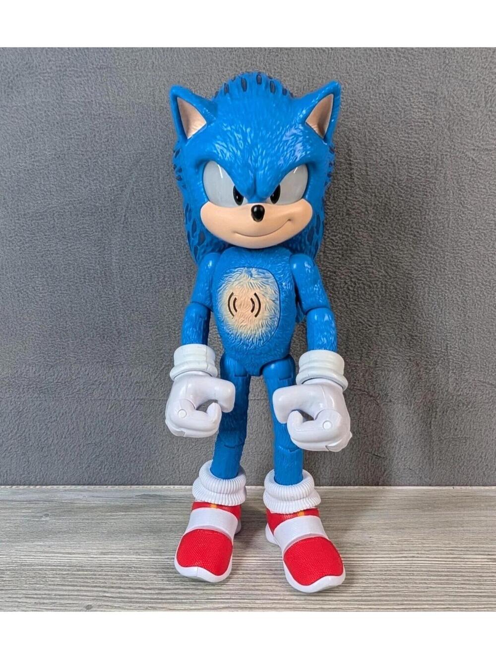 Sonic The Hedgehog 3 Movie Talking 12" Action Figure Light Up Sound Working